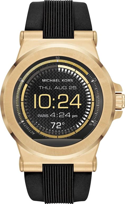 michael kors access dylan gold tone silicone smartwatch|Michael Kors dylan.